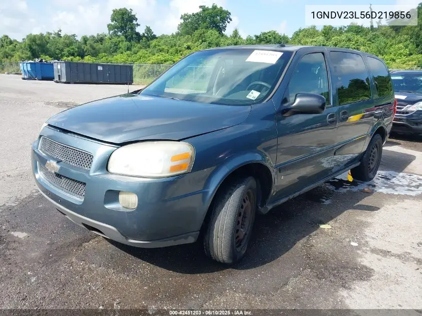 2006 Chevrolet Uplander Ls VIN: 1GNDV23L56D219856 Lot: 42451203