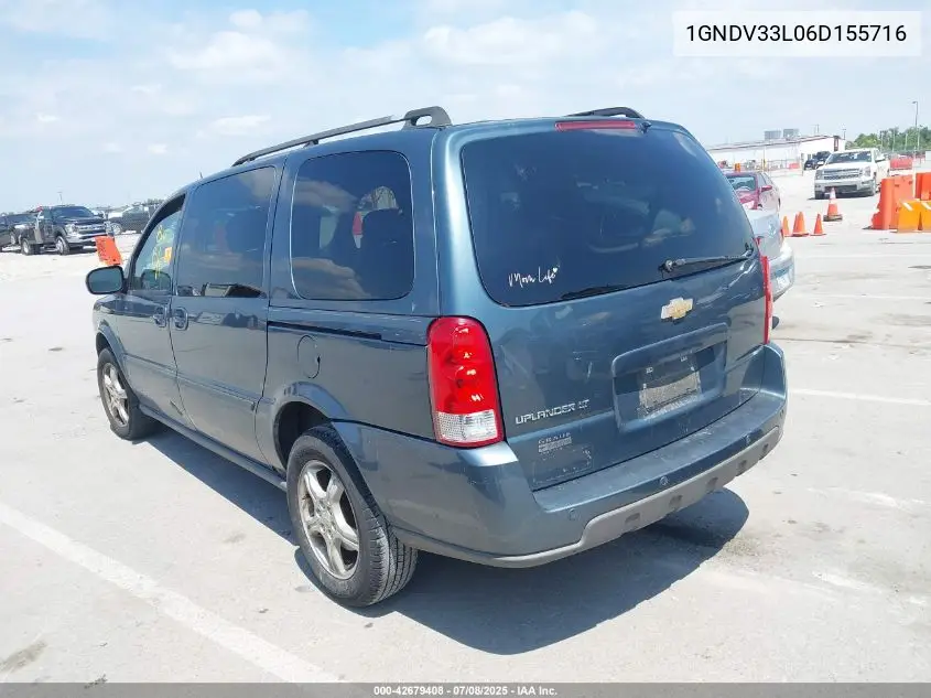 2006 Chevrolet Uplander Lt VIN: 1GNDV33L06D155716 Lot: 42679408
