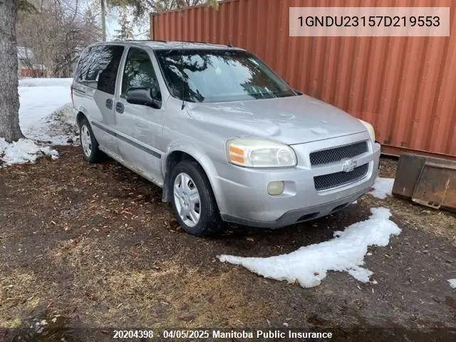 2007 Chevrolet Uplander Ls VIN: 1GNDU23157D219553 Lot: 20204398