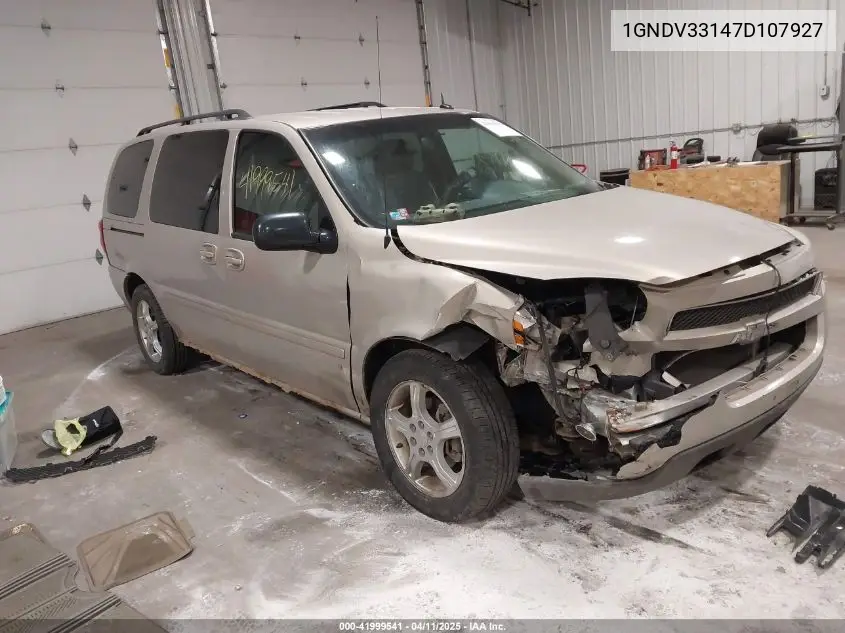 2007 Chevrolet Uplander Lt VIN: 1GNDV33147D107927 Lot: 41999541