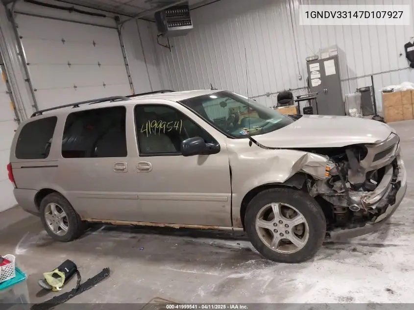 2007 Chevrolet Uplander Lt VIN: 1GNDV33147D107927 Lot: 41999541