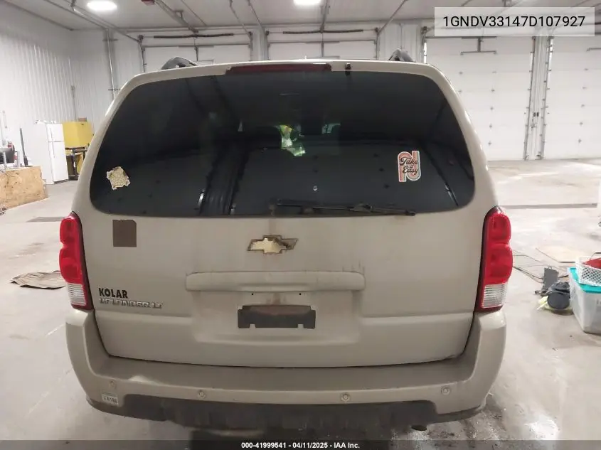 2007 Chevrolet Uplander Lt VIN: 1GNDV33147D107927 Lot: 41999541