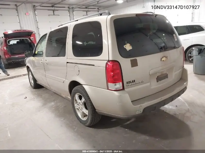 2007 Chevrolet Uplander Lt VIN: 1GNDV33147D107927 Lot: 41999541