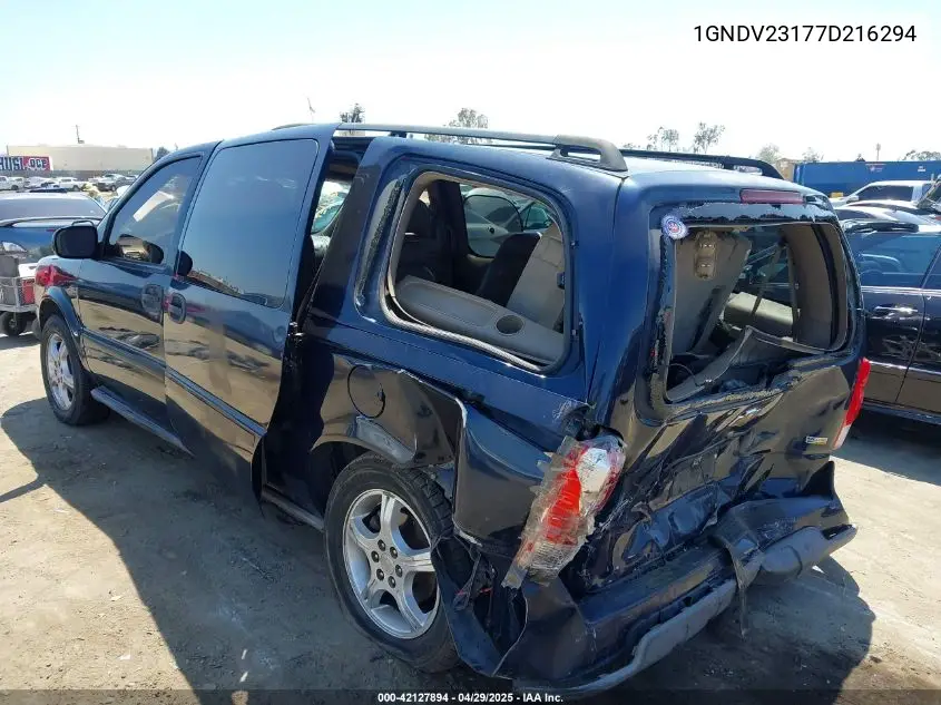 2007 Chevrolet Uplander Ls VIN: 1GNDV23177D216294 Lot: 42127894