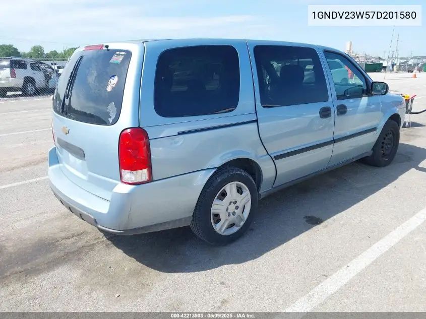 2007 Chevrolet Uplander Ls VIN: 1GNDV23W57D201580 Lot: 42213503