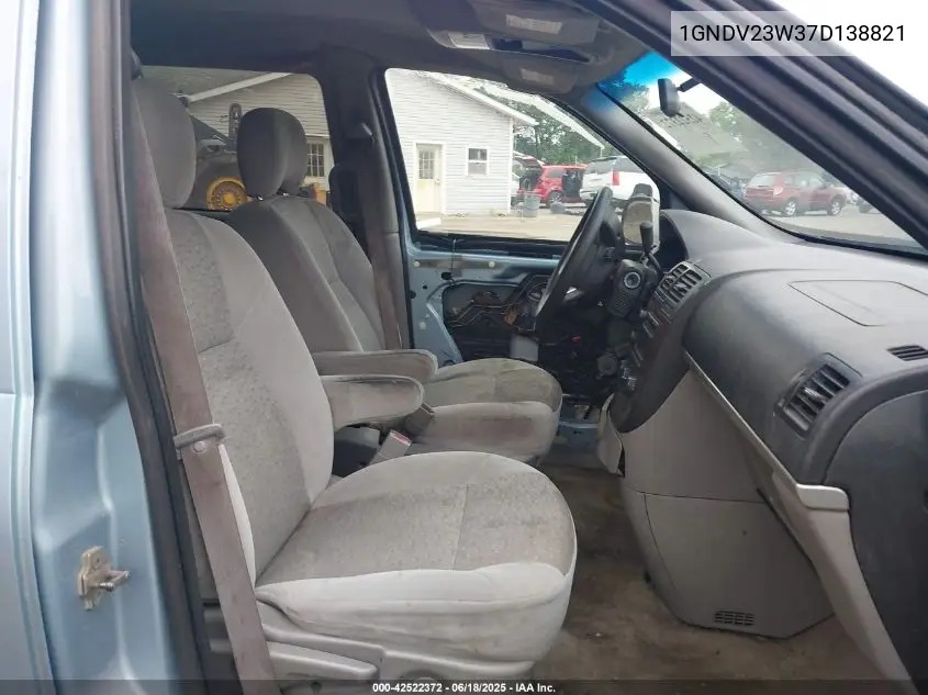 2007 Chevrolet Uplander Ls VIN: 1GNDV23W37D138821 Lot: 42522372