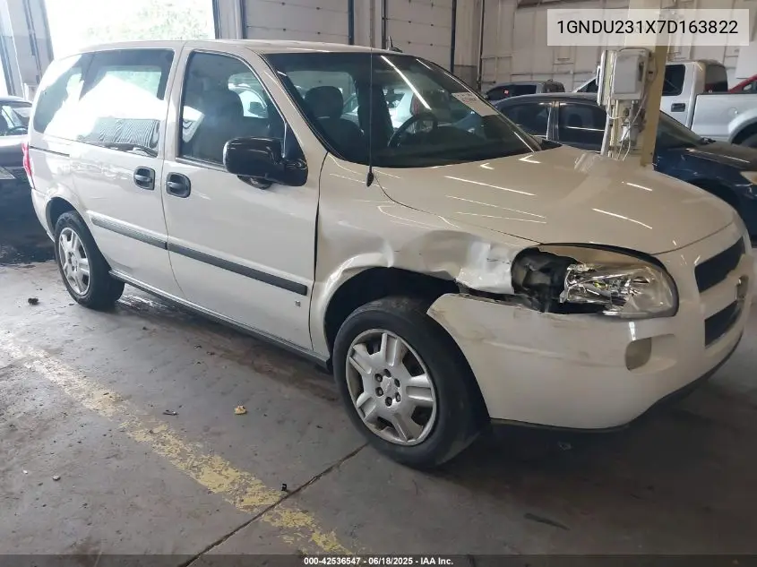 2007 Chevrolet Uplander Ls VIN: 1GNDU231X7D163822 Lot: 42536547