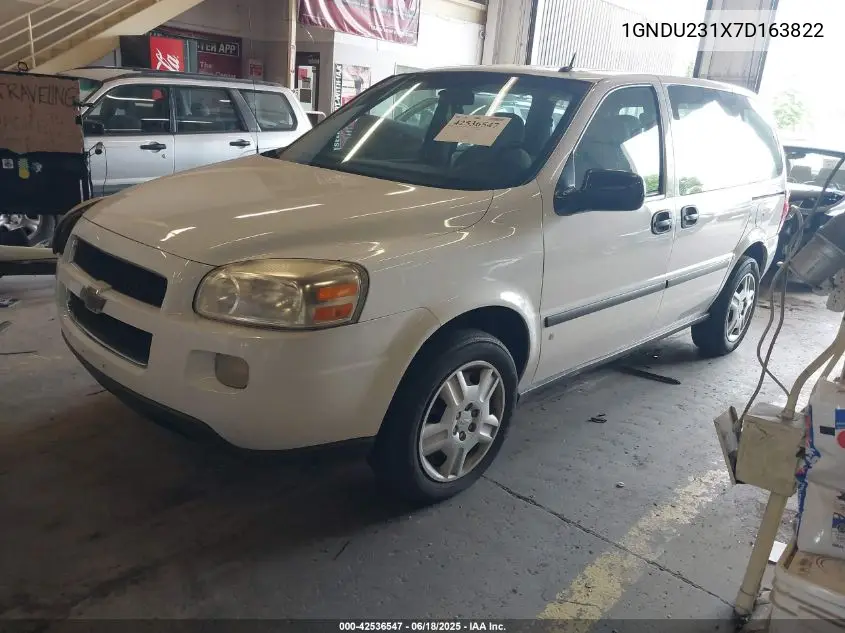 2007 Chevrolet Uplander Ls VIN: 1GNDU231X7D163822 Lot: 42536547