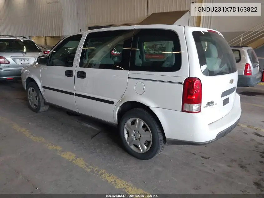 2007 Chevrolet Uplander Ls VIN: 1GNDU231X7D163822 Lot: 42536547