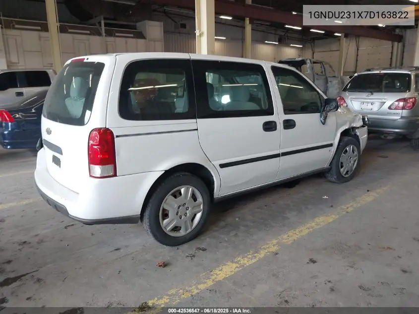 2007 Chevrolet Uplander Ls VIN: 1GNDU231X7D163822 Lot: 42536547