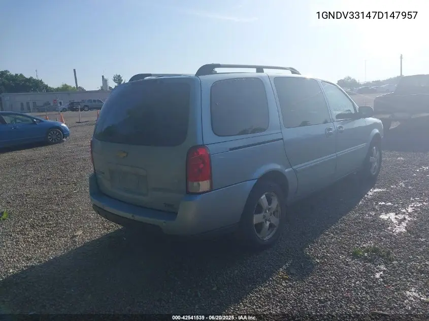 2007 Chevrolet Uplander Lt VIN: 1GNDV33147D147957 Lot: 42541539