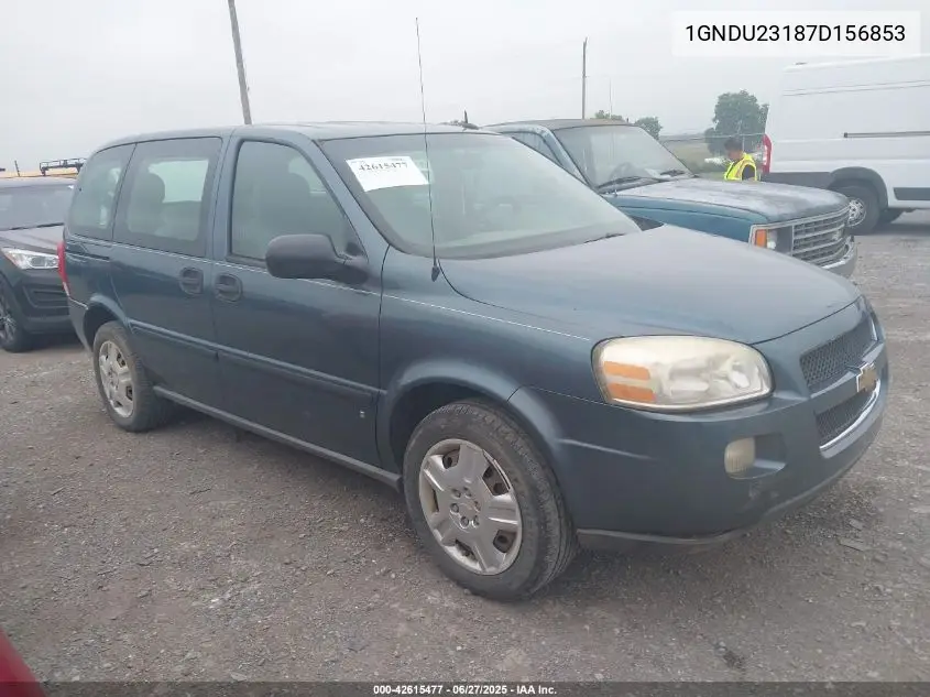 2007 Chevrolet Uplander Ls VIN: 1GNDU23187D156853 Lot: 42615477