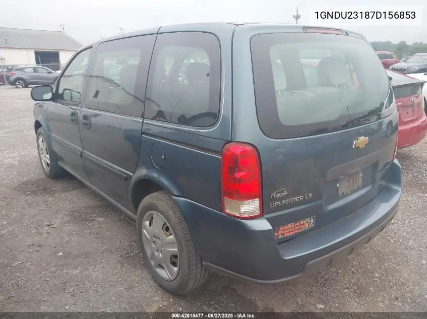 2007 Chevrolet Uplander Ls VIN: 1GNDU23187D156853 Lot: 42615477