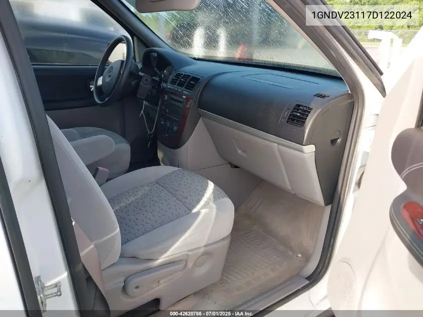 2007 Chevrolet Uplander Ls VIN: 1GNDV23117D122024 Lot: 42620786