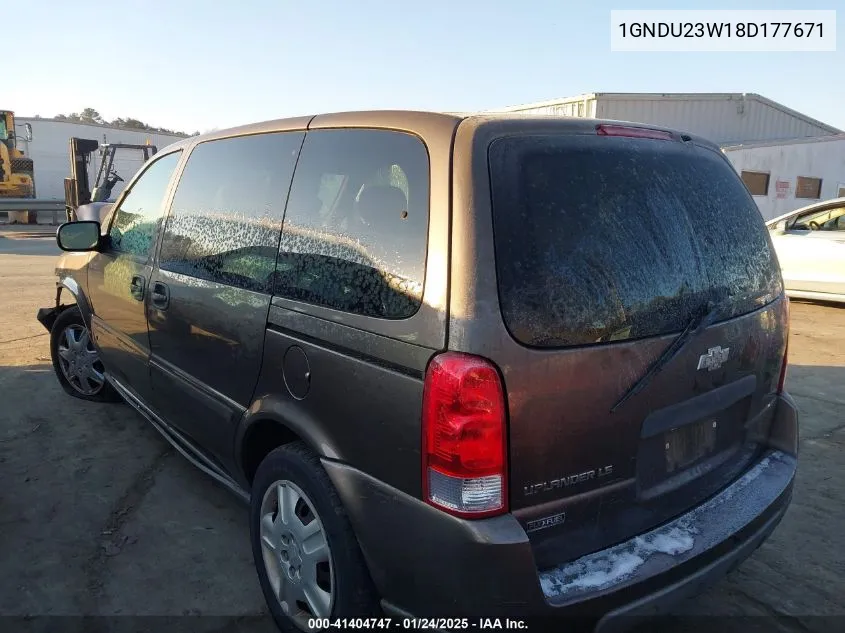 2008 Chevrolet Uplander Ls VIN: 1GNDU23W18D177671 Lot: 41404747