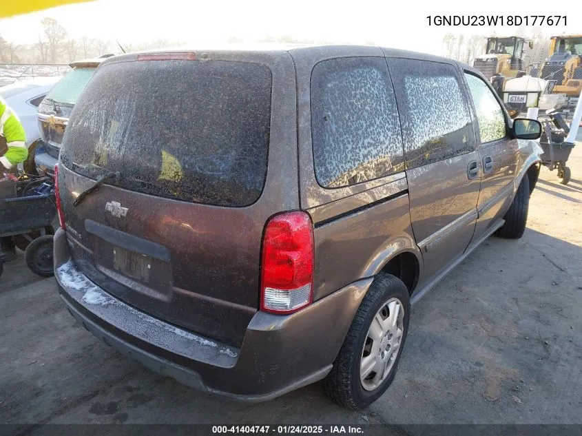 2008 Chevrolet Uplander Ls VIN: 1GNDU23W18D177671 Lot: 41404747