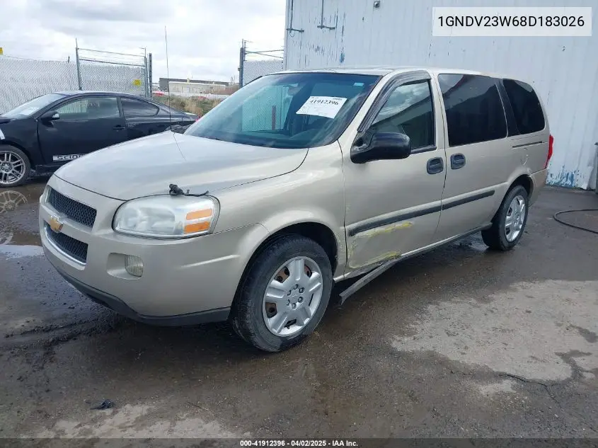 2008 Chevrolet Uplander Ls VIN: 1GNDV23W68D183026 Lot: 41912396