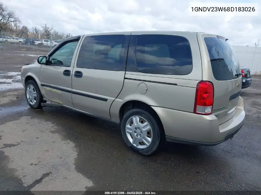 2008 Chevrolet Uplander Ls VIN: 1GNDV23W68D183026 Lot: 41912396