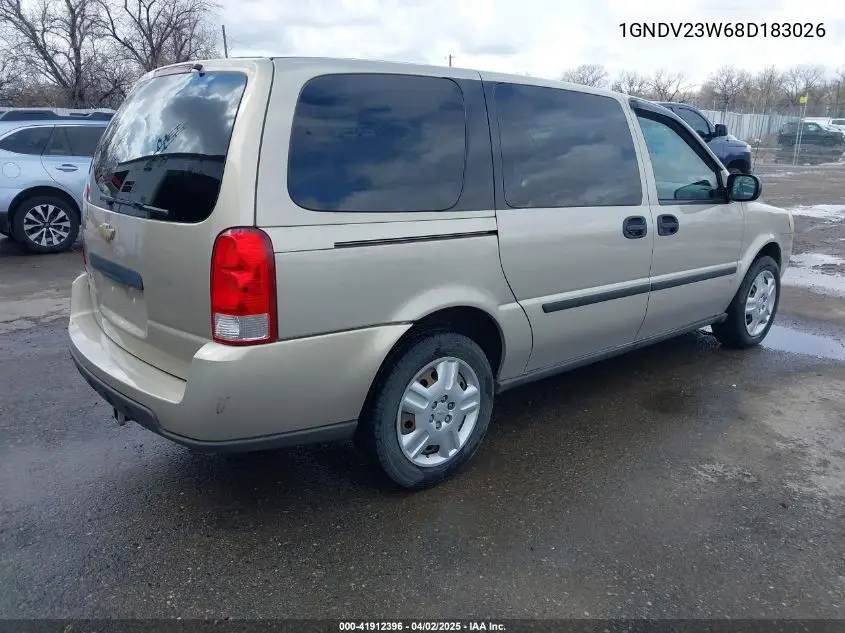 2008 Chevrolet Uplander Ls VIN: 1GNDV23W68D183026 Lot: 41912396