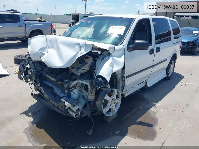 2008 Chevrolet Uplander Ls VIN: 1GBDV13W48D100037 Lot: 42096303