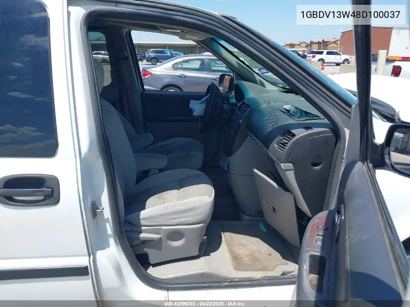 2008 Chevrolet Uplander Ls VIN: 1GBDV13W48D100037 Lot: 42096303