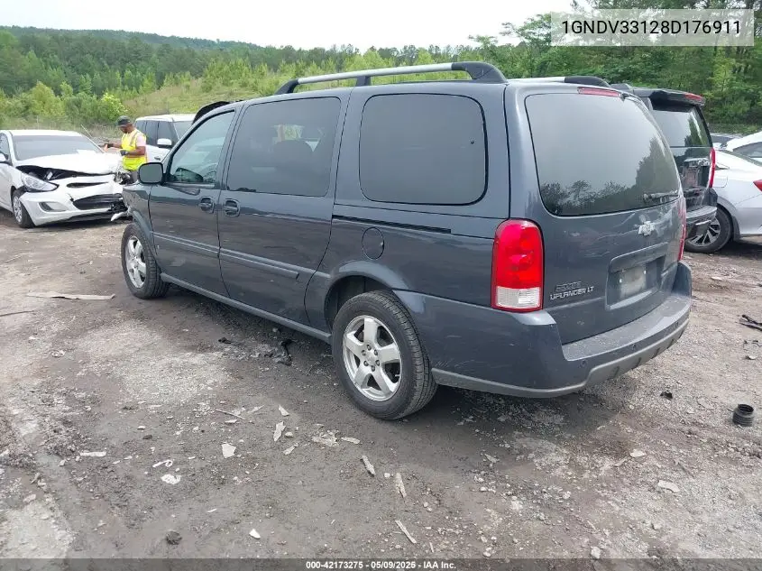 2008 Chevrolet Uplander Lt VIN: 1GNDV33128D176911 Lot: 42173275