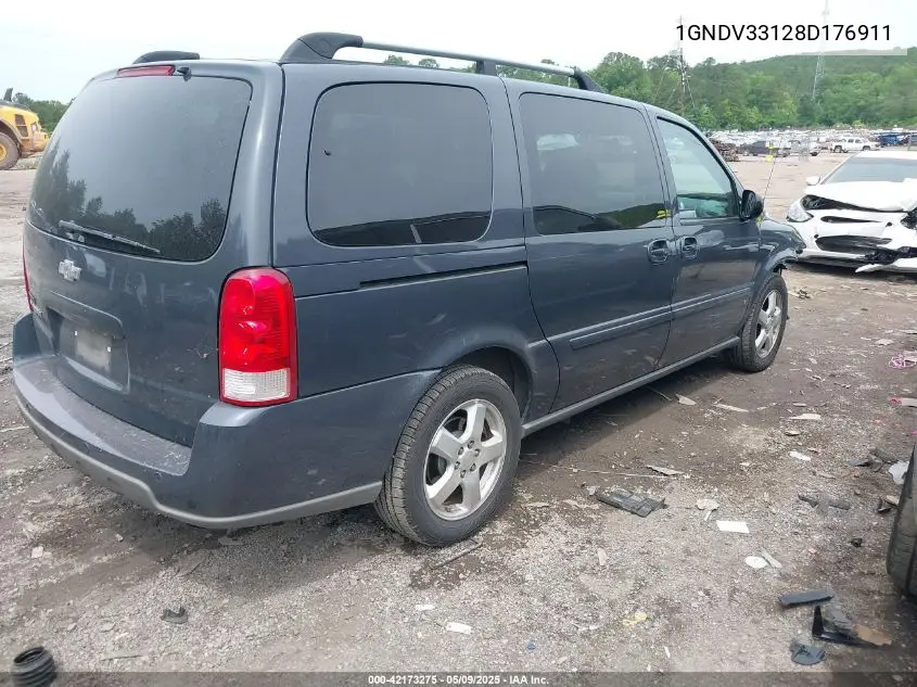 2008 Chevrolet Uplander Lt VIN: 1GNDV33128D176911 Lot: 42173275