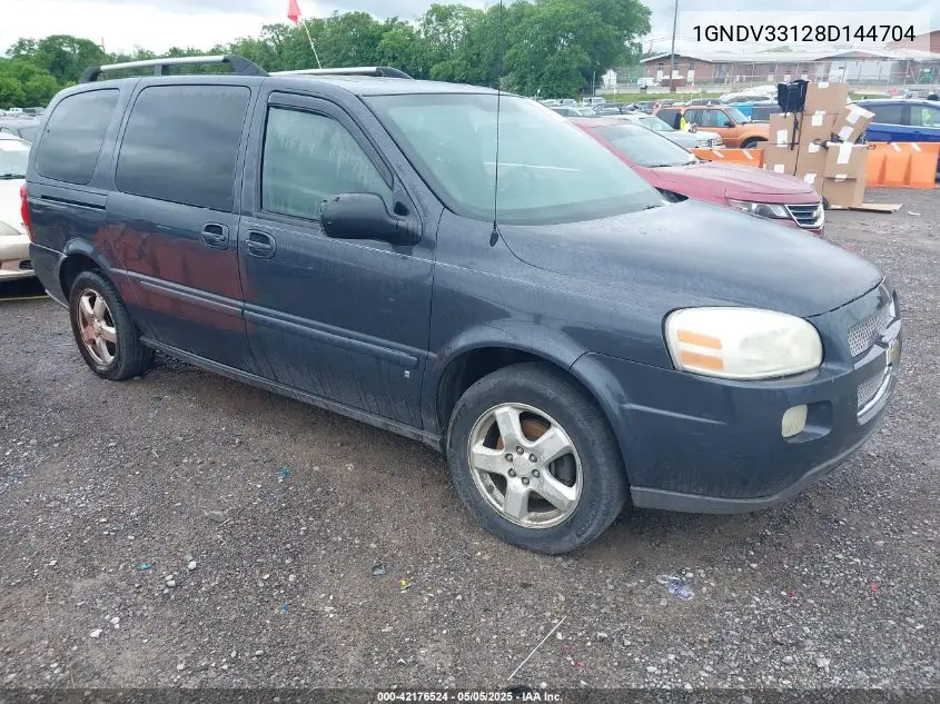 2008 Chevrolet Uplander Lt VIN: 1GNDV33128D144704 Lot: 42176524