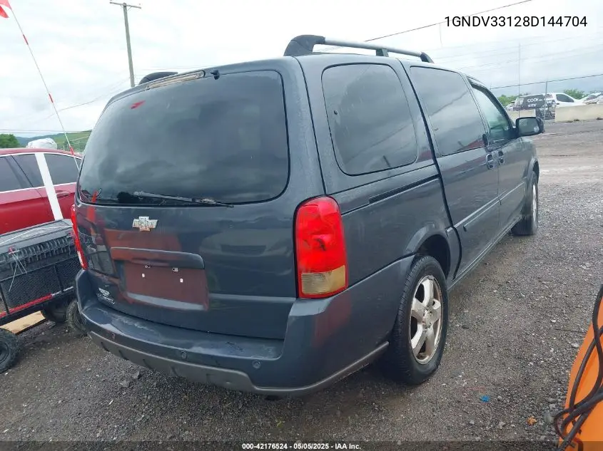 2008 Chevrolet Uplander Lt VIN: 1GNDV33128D144704 Lot: 42176524