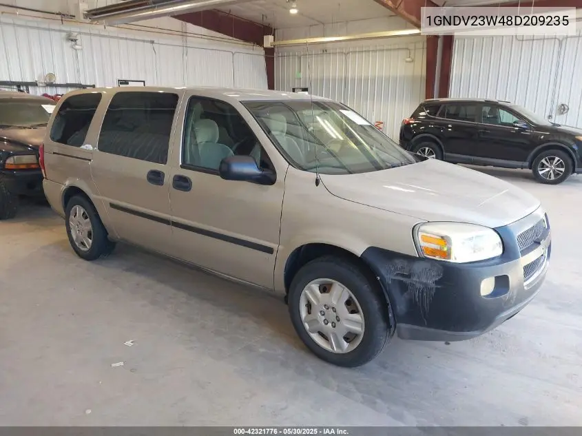 2008 Chevrolet Uplander Ls VIN: 1GNDV23W48D209235 Lot: 42321776