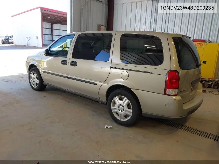 2008 Chevrolet Uplander Ls VIN: 1GNDV23W48D209235 Lot: 42321776