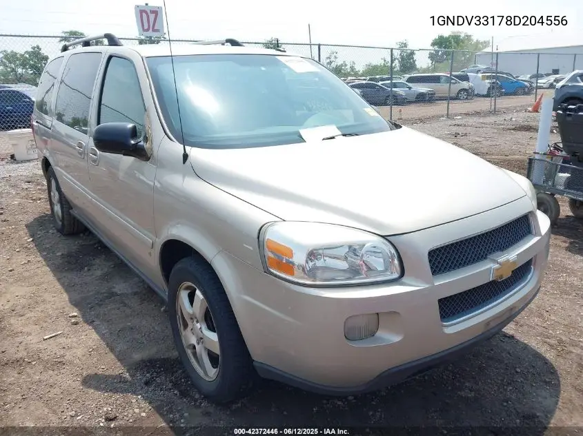 2008 Chevrolet Uplander Lt VIN: 1GNDV33178D204556 Lot: 42372446