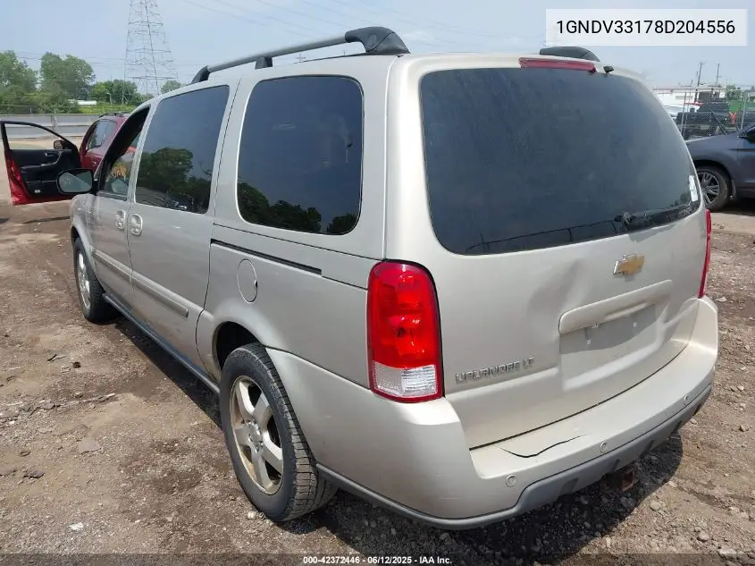 2008 Chevrolet Uplander Lt VIN: 1GNDV33178D204556 Lot: 42372446