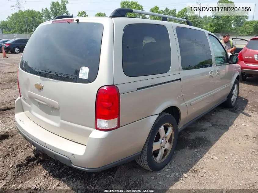 2008 Chevrolet Uplander Lt VIN: 1GNDV33178D204556 Lot: 42372446