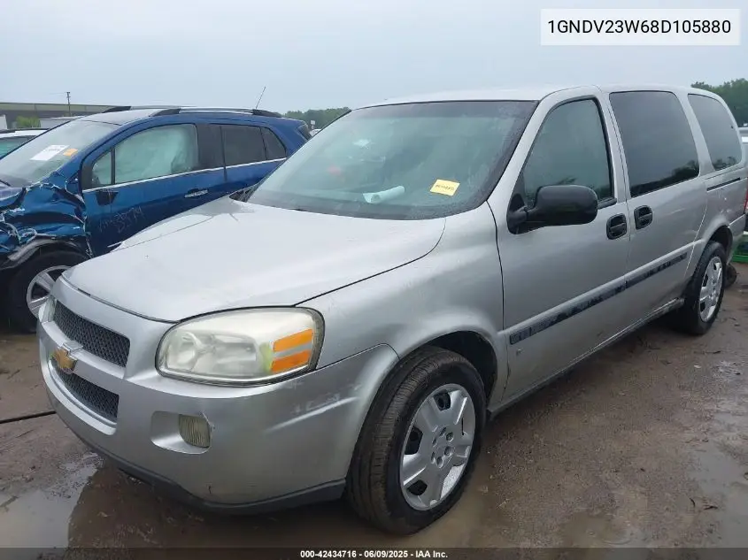2008 Chevrolet Uplander Ls VIN: 1GNDV23W68D105880 Lot: 42434716