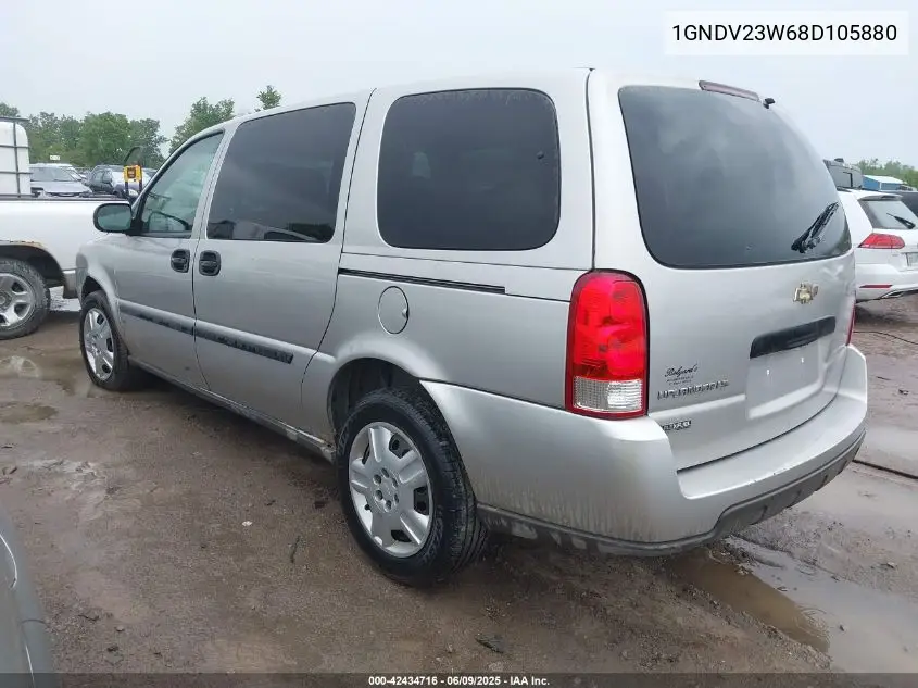 2008 Chevrolet Uplander Ls VIN: 1GNDV23W68D105880 Lot: 42434716