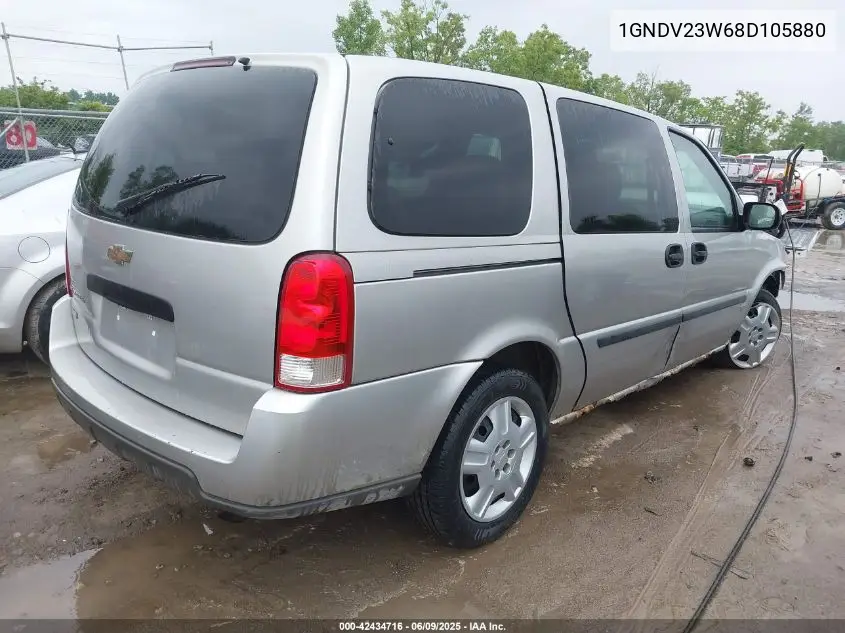 2008 Chevrolet Uplander Ls VIN: 1GNDV23W68D105880 Lot: 42434716