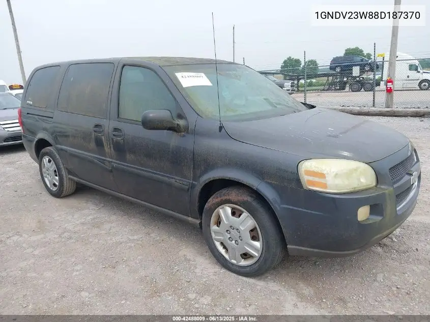 2008 Chevrolet Uplander Ls VIN: 1GNDV23W88D187370 Lot: 42488009