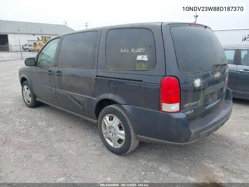 2008 Chevrolet Uplander Ls VIN: 1GNDV23W88D187370 Lot: 42488009