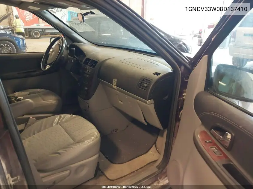 2008 Chevrolet Uplander Lt VIN: 1GNDV33W08D137410 Lot: 42498212