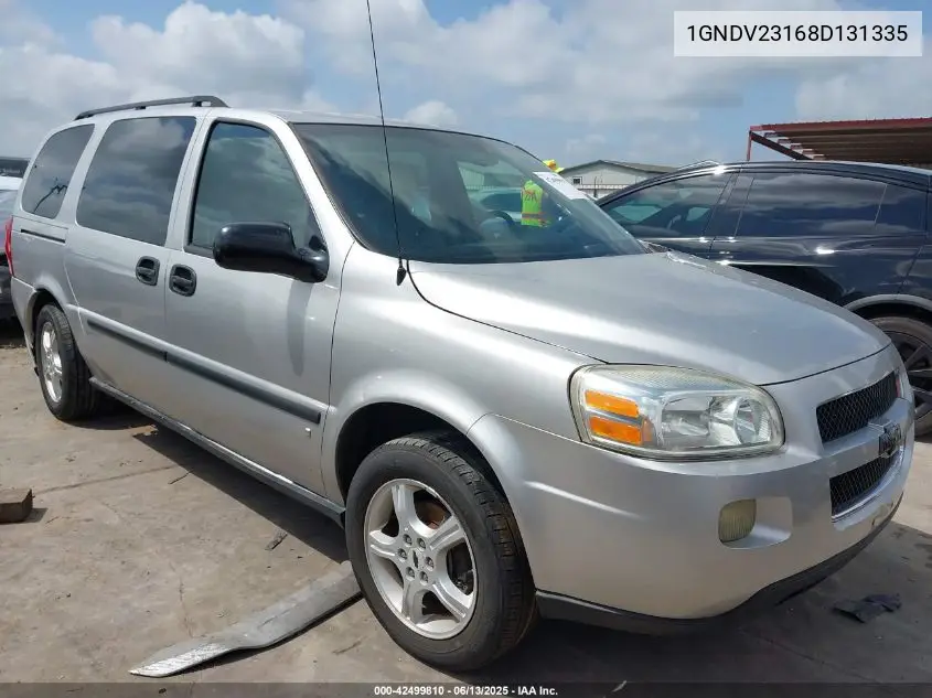 2008 Chevrolet Uplander Ls VIN: 1GNDV23168D131335 Lot: 42499810
