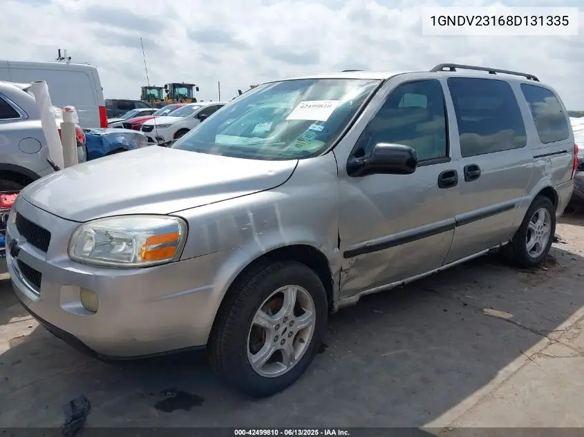 2008 Chevrolet Uplander Ls VIN: 1GNDV23168D131335 Lot: 42499810