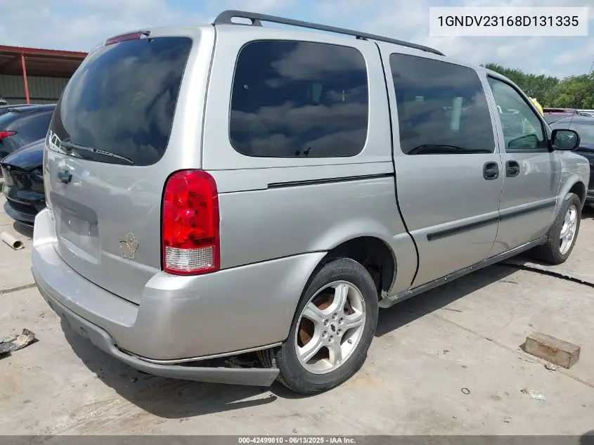 2008 Chevrolet Uplander Ls VIN: 1GNDV23168D131335 Lot: 42499810