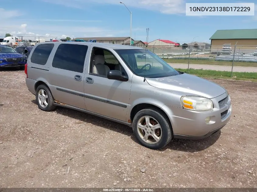 2008 Chevrolet Uplander Ls VIN: 1GNDV23138D172229 Lot: 42534902