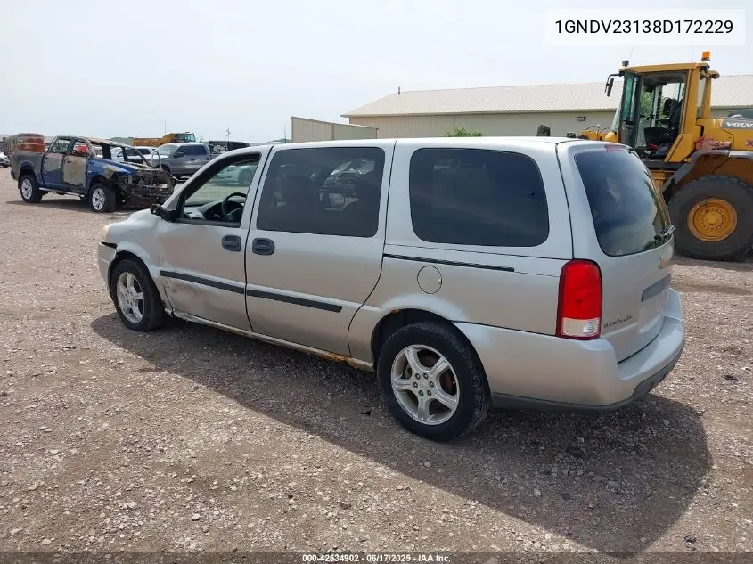 2008 Chevrolet Uplander Ls VIN: 1GNDV23138D172229 Lot: 42534902