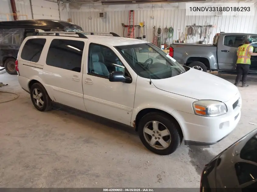 2008 Chevrolet Uplander Lt VIN: 1GNDV33188D186293 Lot: 42590653