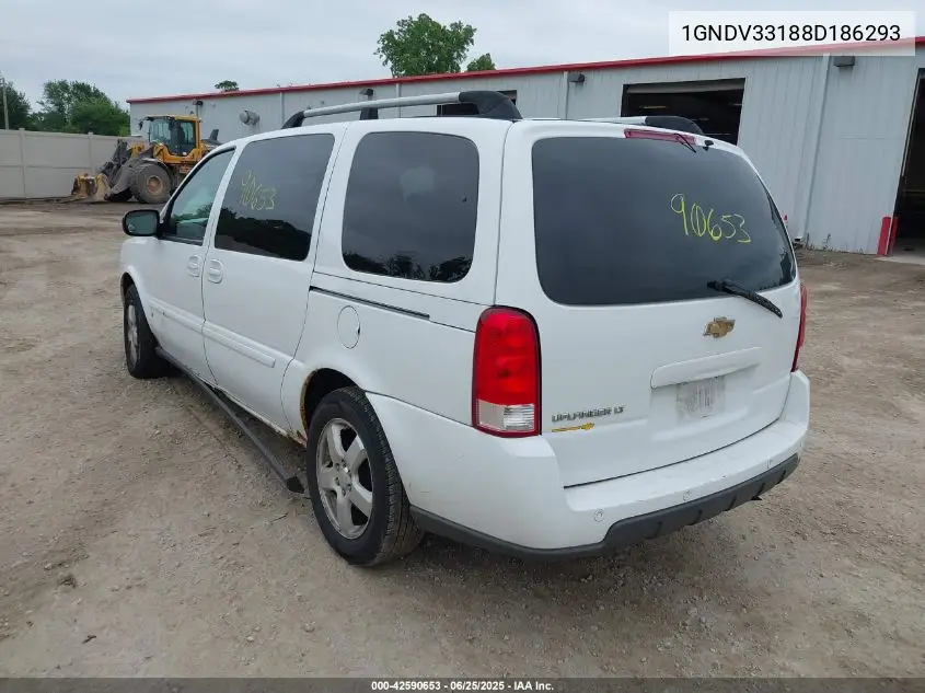 2008 Chevrolet Uplander Lt VIN: 1GNDV33188D186293 Lot: 42590653