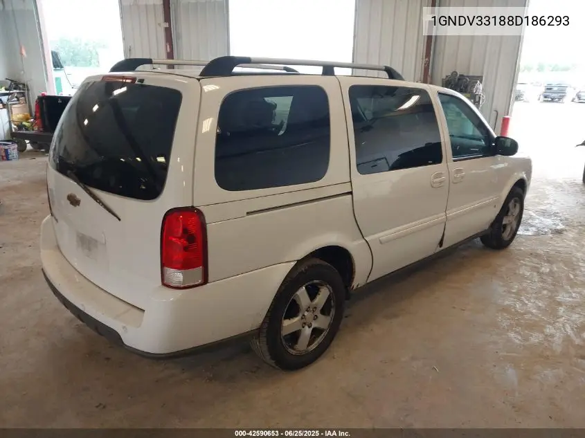 2008 Chevrolet Uplander Lt VIN: 1GNDV33188D186293 Lot: 42590653