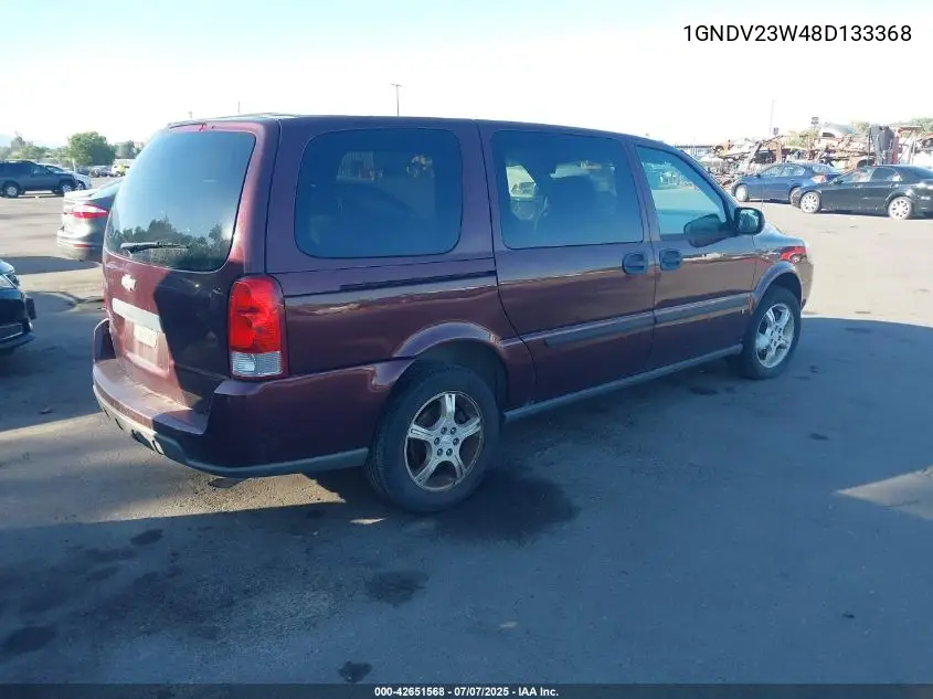 2008 Chevrolet Uplander Ls VIN: 1GNDV23W48D133368 Lot: 42651568