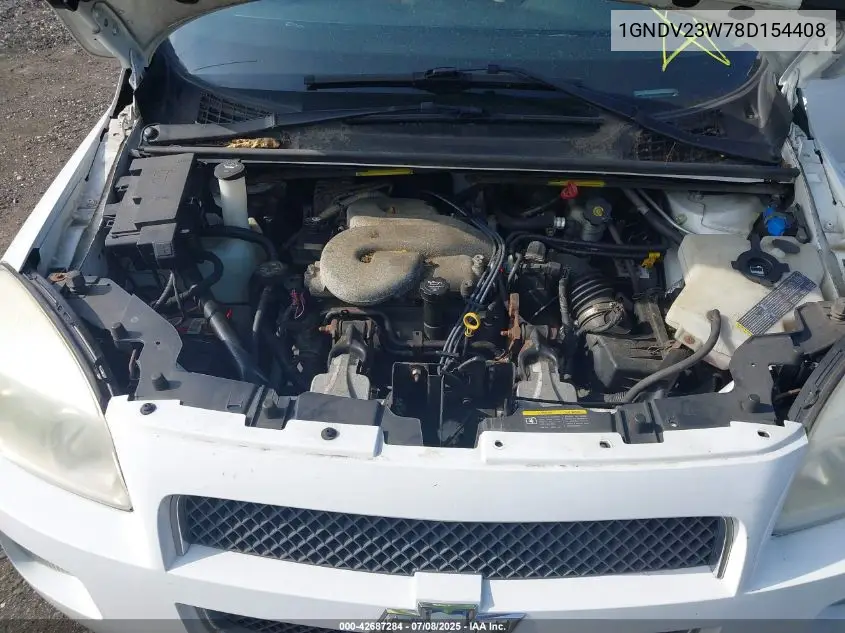 2008 Chevrolet Uplander Ls VIN: 1GNDV23W78D154408 Lot: 42687284